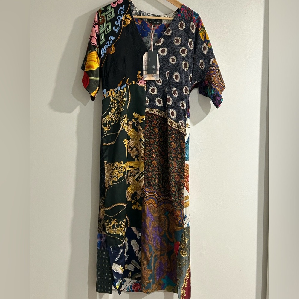 Burning Torch silk dress
